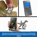 Mattel Jurassic World Teoría del Caos Slash N Roar Figura de Dinosaurio de Acción de Therizinosaurus, Garras de Ataque y Sonido, Juego Digital
