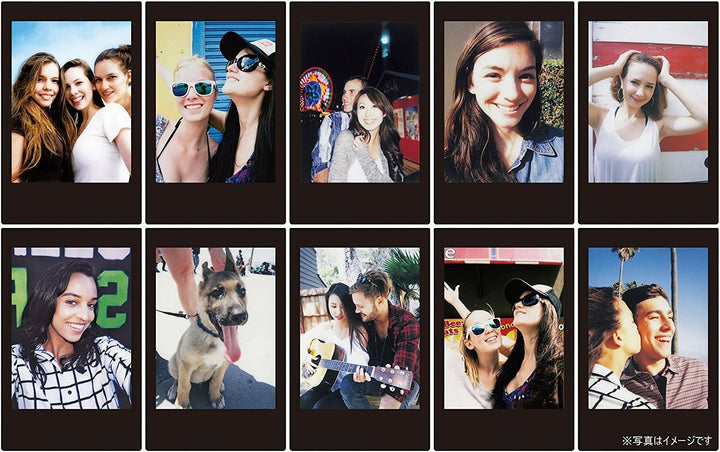 Fujifilm Instax Mini - Juego de 3 unidades de marco negro de pelícu...