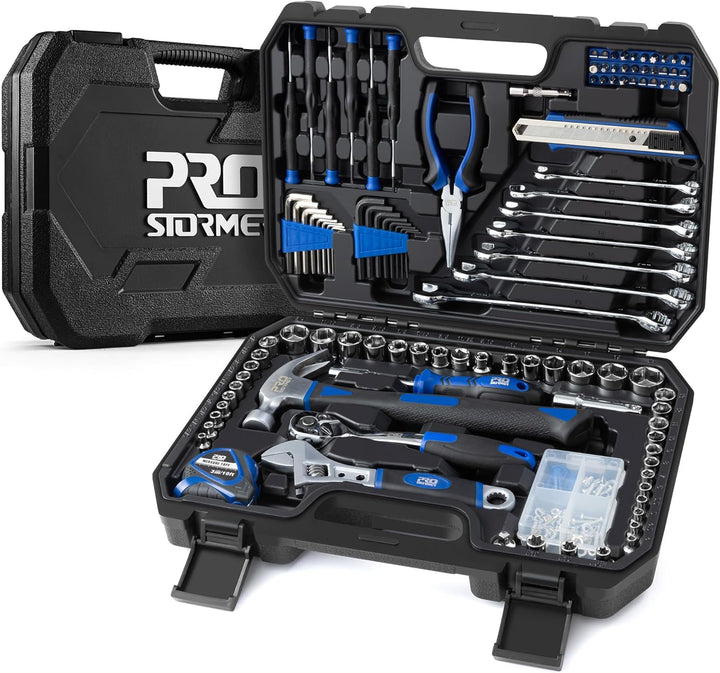 Prostormer Juego de herramientas manuales de 200 piezas, kit de her...