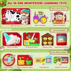 Montessori Busy Board Toys para 1 Year Old, Motor Skills Developmental Toys