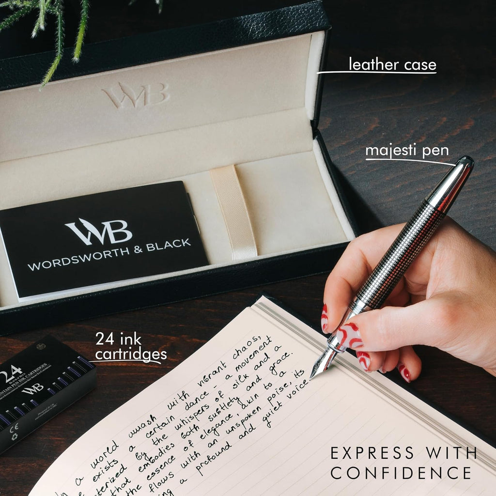 Wordsworth & Black Majesti Luxury - Juego de pluma estilográfica de lujo