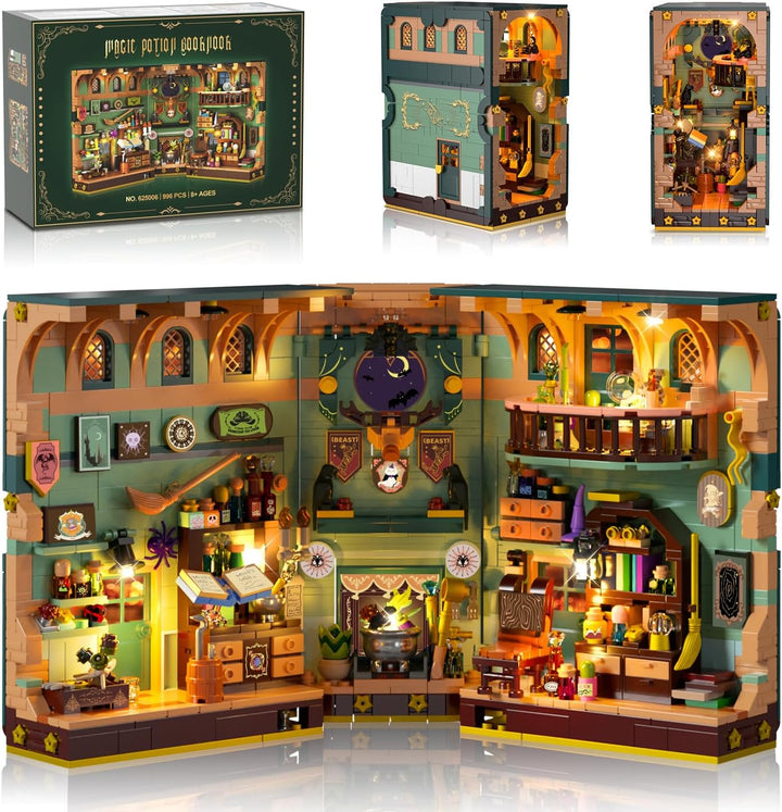 Magic Potion House Booknook - Juego de construcción con
