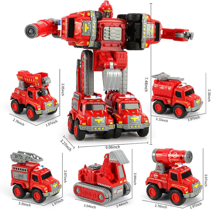 Juguetes para niños de 3, 4, 5, 6 años\u2013 Juego de 5 vehículos d...