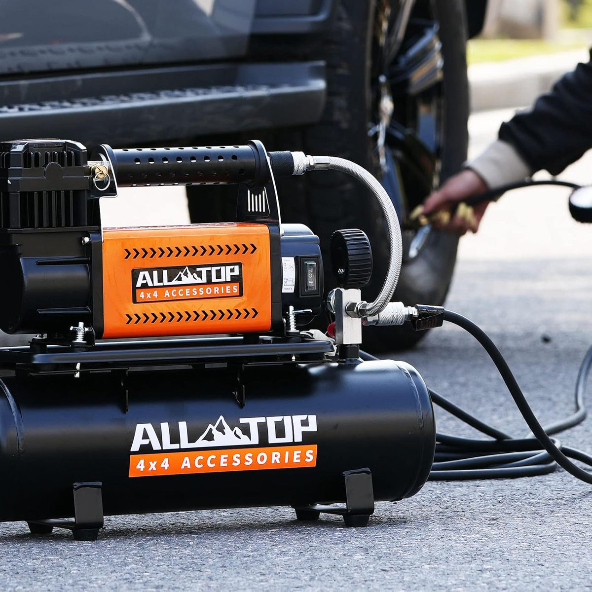 ALL-TOP Compresor de Aire con Kit de Tanque de 6L, Inflador Portáti...