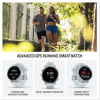 Garmin Forerunner 570 Reloj inteligente para correr 1.654 in (azul nube) Paquete M-XL