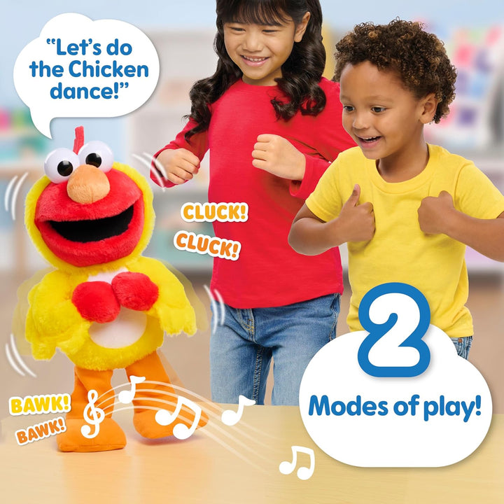 Sesame Street Elmo de baile de Chicken Dance, peluche de 13 pulgada...