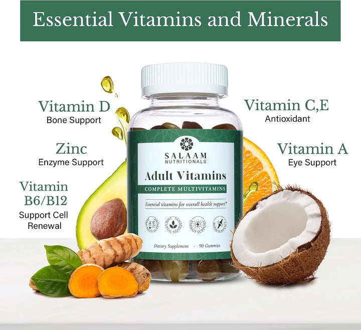 Salaam Nutritionals - Multivitaminas para adultos, gomitas de vitam...