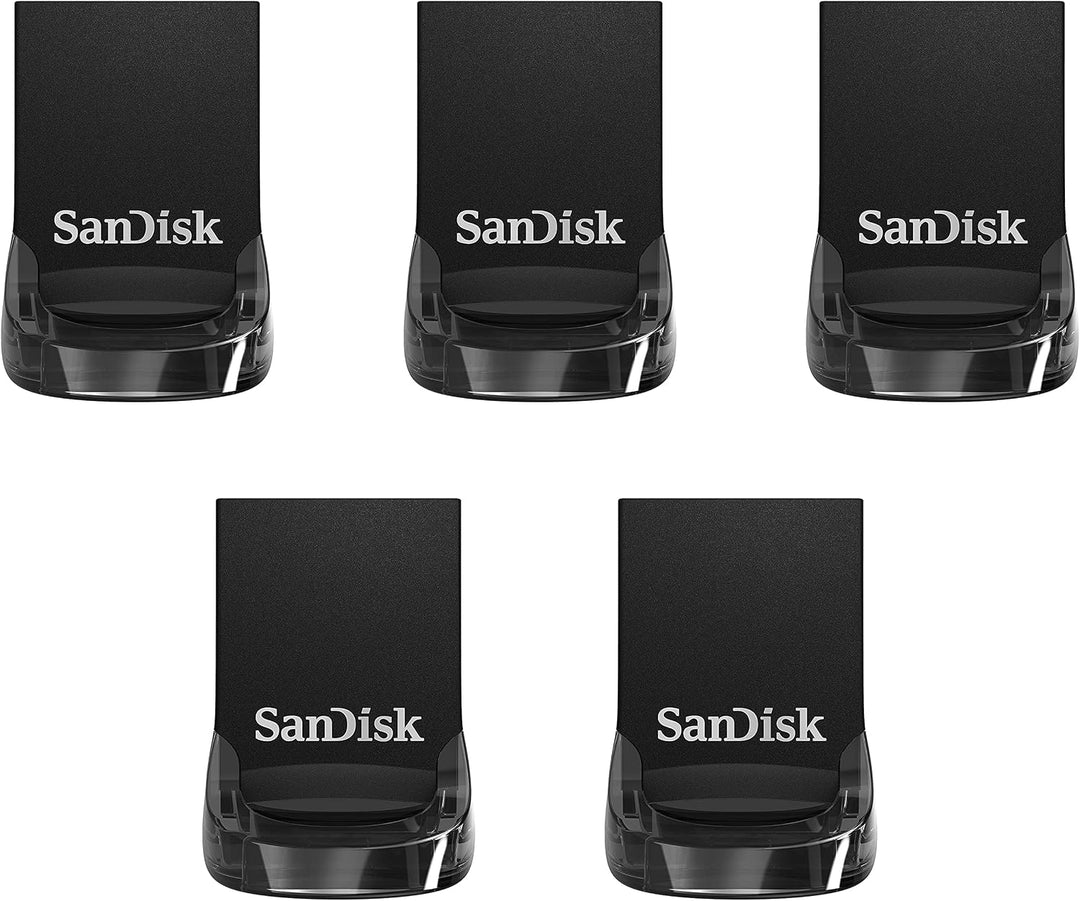 SanDisk SDCZ430-064G-B5CT Ultra Fit - Paquete de 5 unidades flash U...