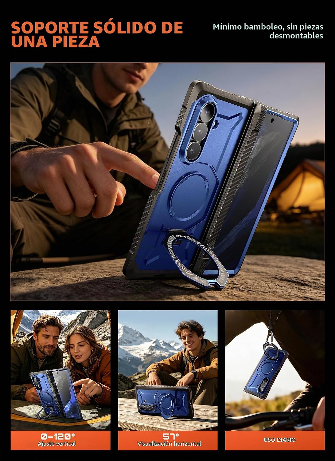 SUPCASE Funda para Galaxy Z Fold 8 Ultra, pantalla de vidrio y privacidad