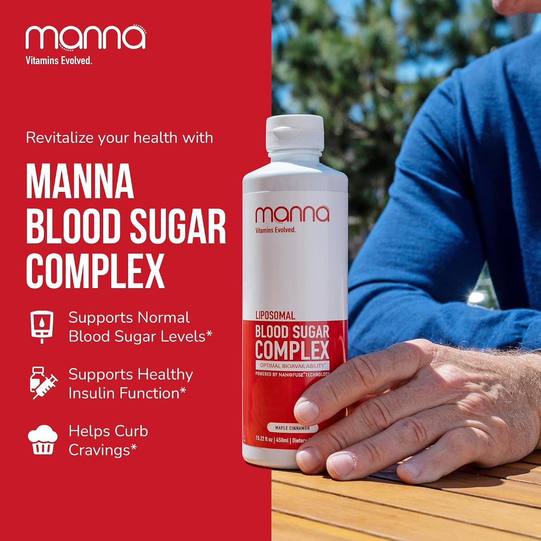 Manna Vitamins Evolved - Complejo liposomal de azúcar en sangre - A...