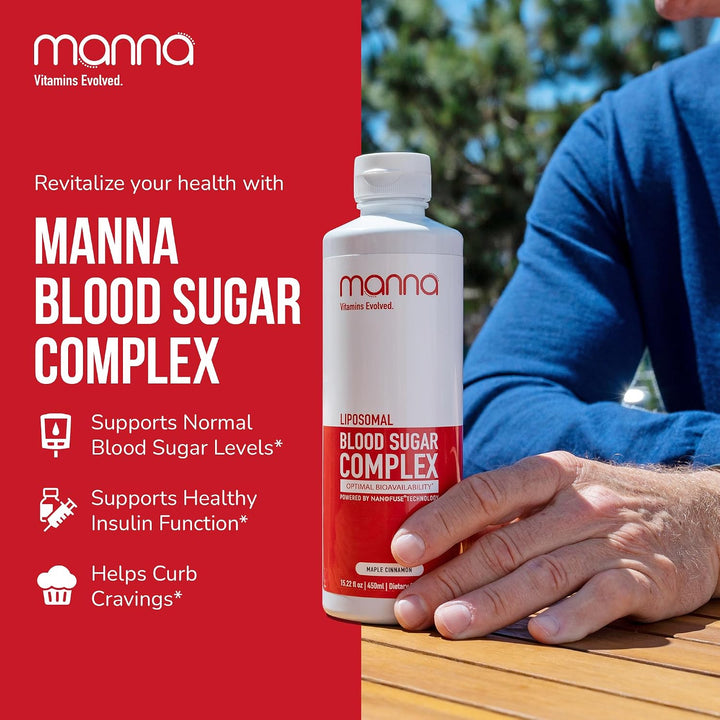 Manna Vitamins Evolved - Complejo liposomal de azúcar en sangre - A...