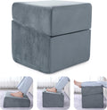 Lámpara Reposapiés para debajo del escritorio, reposapiés ergonómico de oficina con 3 alturas ajustables, reposapiés de espuma viscoelástica de alta densidad para el hogar, viajes, avión con funda lavable