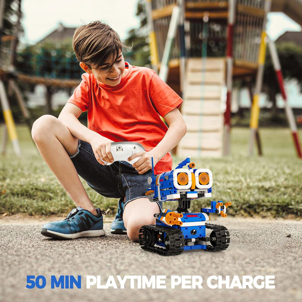 Kit de Construcción de Robot STEM 5 en 1, 560 PIEZAS APP/Control Remoto Robótica Mech RC para Niños de 8-12 Años, Kit de Ciencia Set de Juguetes de Robots de Codificación, Regalos de Cumpleaños