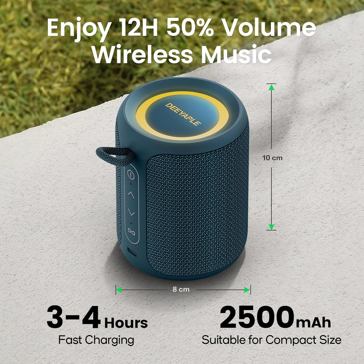 Altavoz Bluetooth inalámbrico, IP67 impermeable y a prueba de polvo...