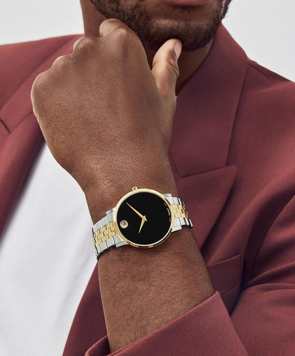 Reloj Movado Museum Classic para hombre, suizo, caja de acero inoxidable, 40 mm
