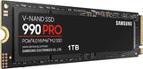 Samsung 990 PRO SSD 1TB PCIe 4.0 M.2 2280 Disco duro interno de est...