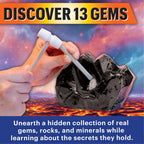 MindWare Kit de excavación de gemas para niños Nova Obsidian Excavation
