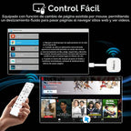 Último Smart TV Stick Android 14.0 2026 4K @60fps Ultra HD TV Stick Android Box 2GB RAM 16GB ROM RK3518 procesador Dual WiFi 6 2.4G/5G BT5 HDR10+ USB2.0 HDMI 2.0 con control remoto por voz Bluetooth