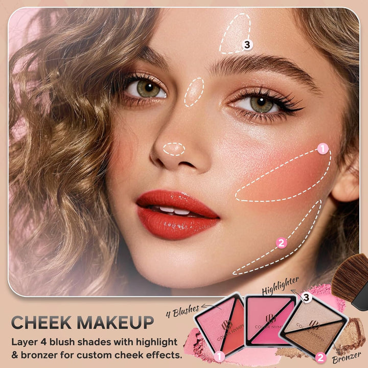 Color Nymph Kits de maquillaje para principiantes para adolescentes...