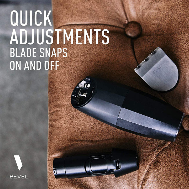 Bevel Recortadora de barba para hombres - Edición Black, recortador...