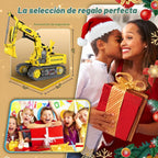 Kits de Construcción de Robots, Juguetes STEM 5-en-1 para Niños de 8-14 años, Excavadora de Control Remoto y APP para Niños, Juegos de Construcción, Conjuntos de Erector Programables, Kits