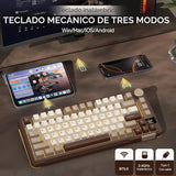 SOLAKAKA A75 PRO Teclado mecánico inalámbrico 75% con pantalla y pe...