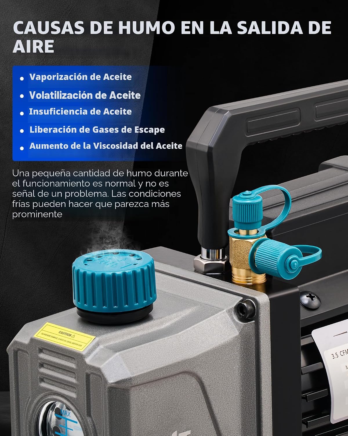 Orion Motor Tech Juego de bomba de vacío y medidor de CA, kit de ma...