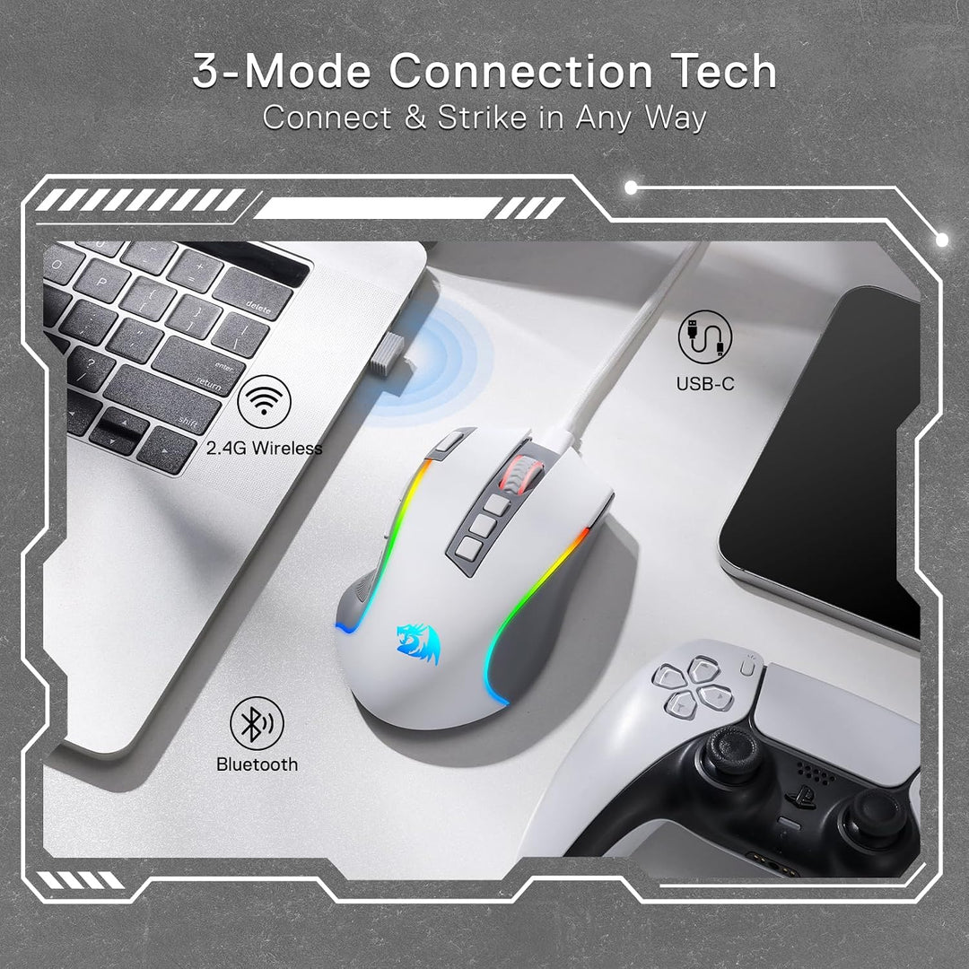 Redragon M612 PRO RGB Mouse para juegos, ratón óptico con cable\/in...