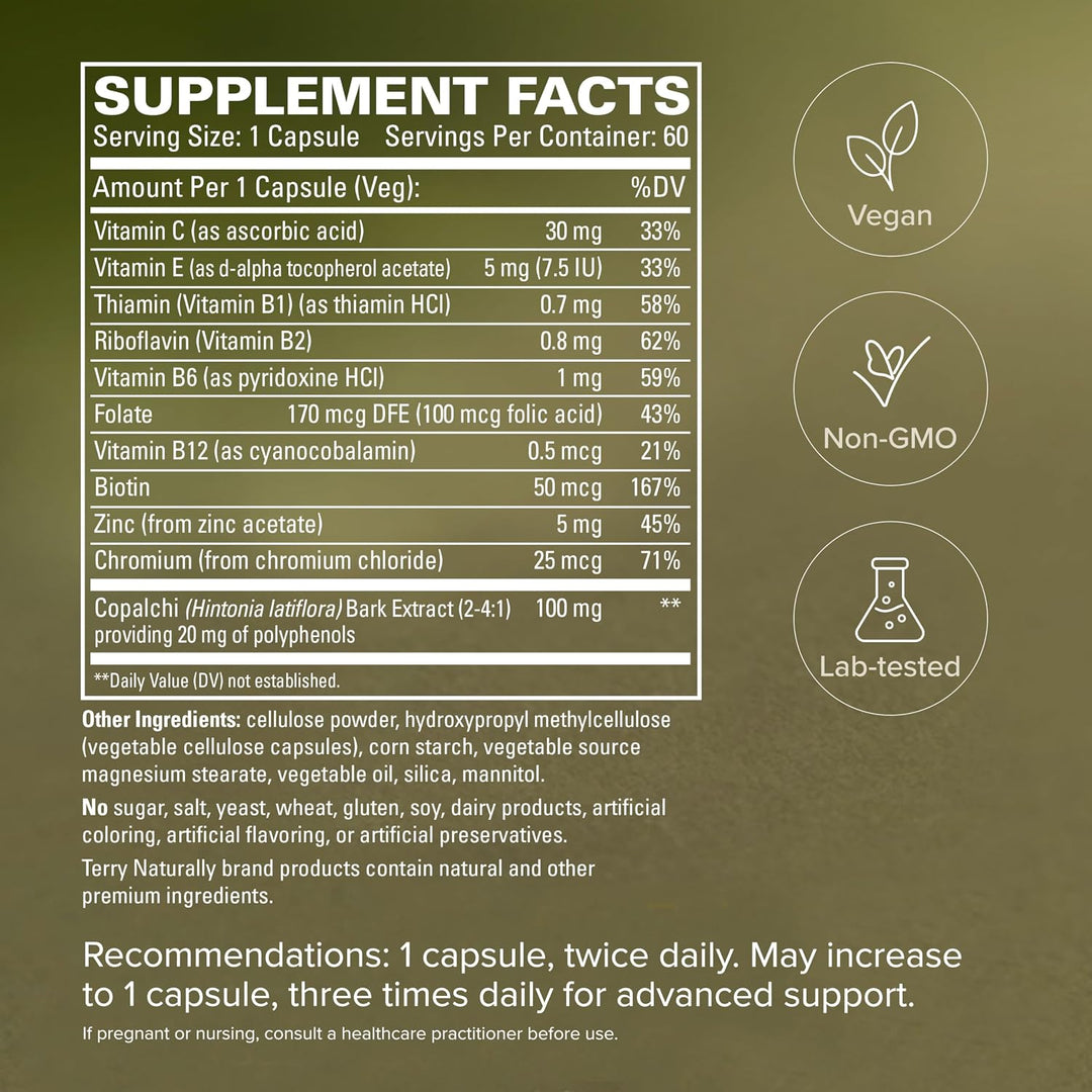 Terry Naturally Sucontral D - Suplemento de complejo B y folato - A...