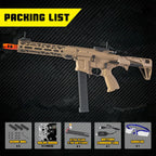 EMERBU Pro-Grade Gel Splat Blaster ARP9 Plus - Dispensador Automático de Gel Splatter 12 Orbes por Segundo - Alimentado por Batería Recargable de 7.4V (Compatible con 11.1V) - Juego al Aire Libre para Actividades en Equipo para Mayores de 15 años