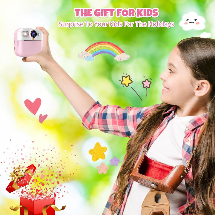 BOFIDAR Cámara de impresión instantánea para niños, regalos de cump...