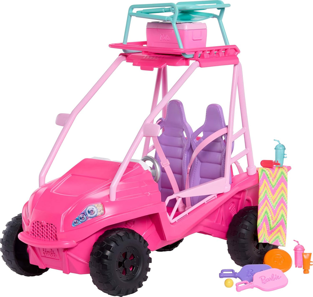 Barbie Misterios: Set de juego de detectives de playa con coche de...