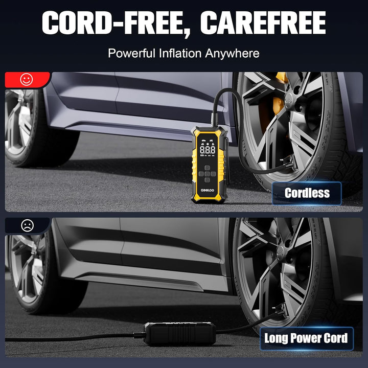 GOOLOO A6 Gear - Inflador de neumáticos portátil, compresor de aire...