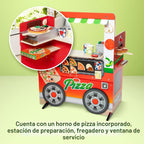 Melissa & Doug Wooden Pizza Food Truck Activity Center
