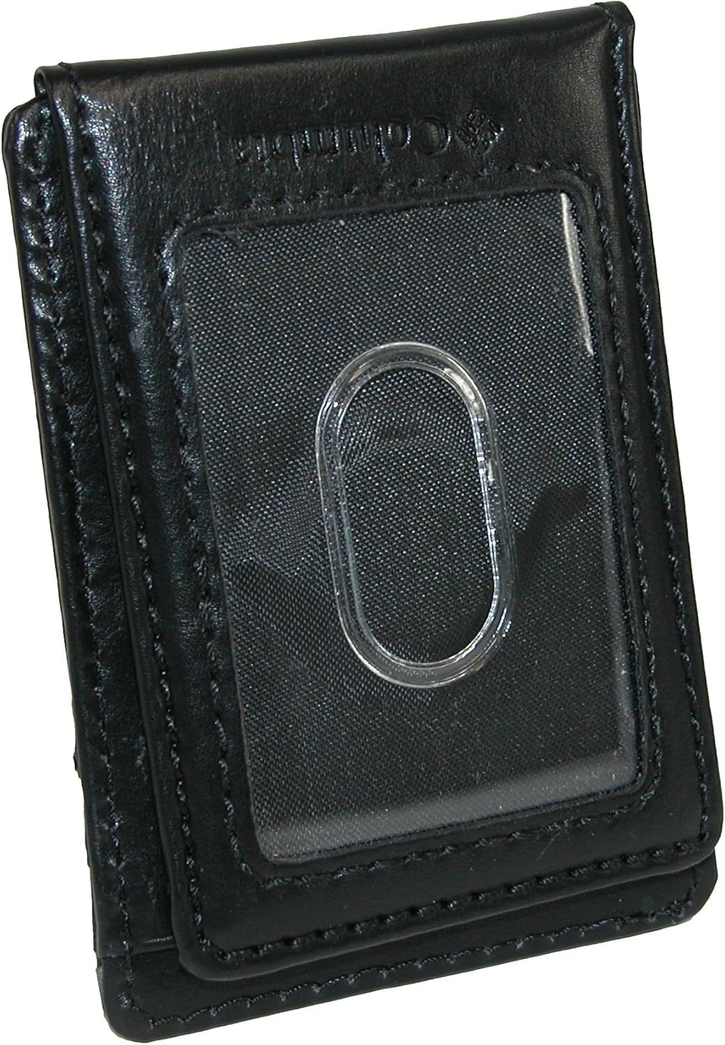 Columbia Billetera de cuero para hombre con bolsillo frontal y tarj...