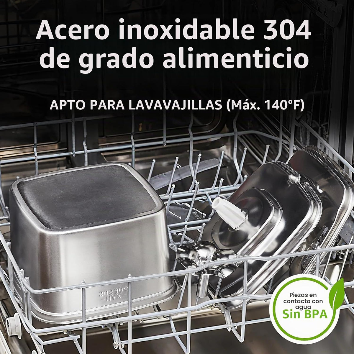 Veken Innovation Award Winner - Fuente de agua para gatos de acero