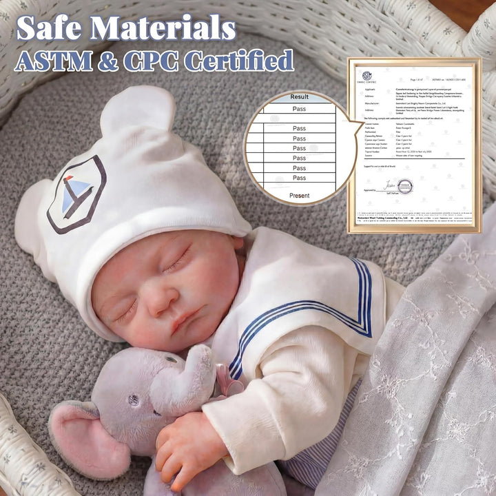 JIZHI Reborn Baby Dolls Boy - Muñeca de bebé recién nacida realista...