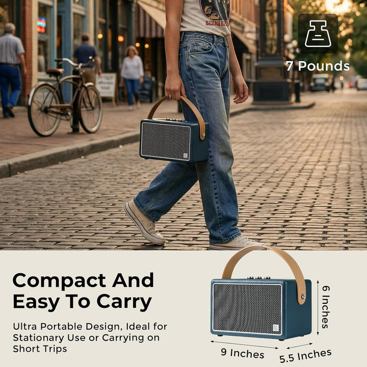 KONEX - Altavoz Bluetooth, altavoz Bluetooth vintage, altavoz Bluet...