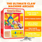 JOYIN Claw Machine - Juguete de arcade con luz LED y