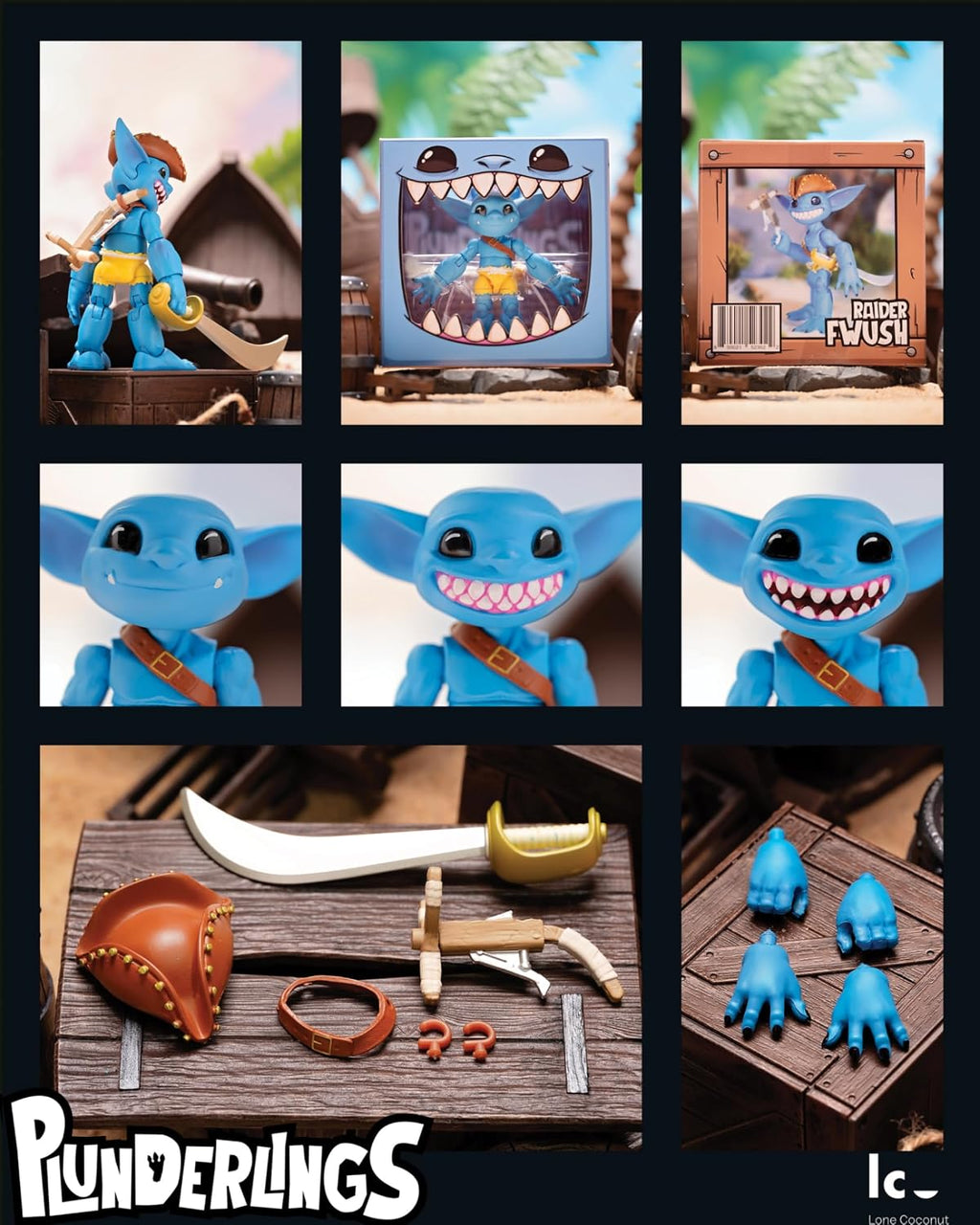 Plunderlings Raider Fwush, Figura de Acción Lone Coconut