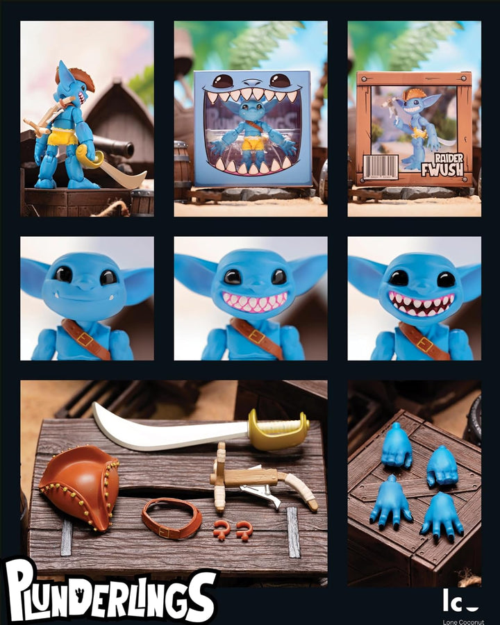 Plunderlings Raider Fwush, Figura de Acción Lone Coconut, Figuras Ú...