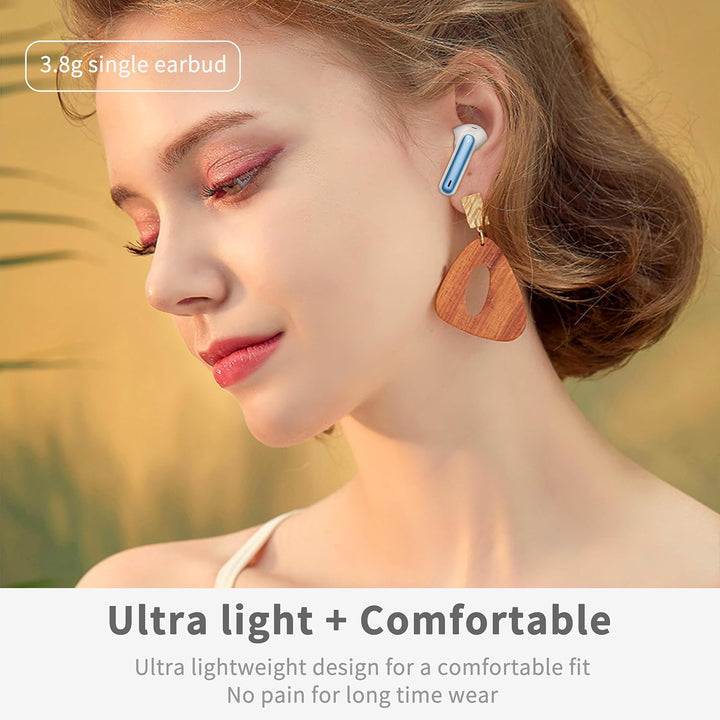 Auriculares inalámbricos, auriculares Bluetooth 5.4 2026 con 4 micr...