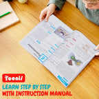 Teenii Kit de electricidad y magnetismo para niños, experimentos científicos STEM con circuitos eléctricos, juguete educativo de física, juego de descubrimiento científico para niños y niñas de 8 años, 50 piezas