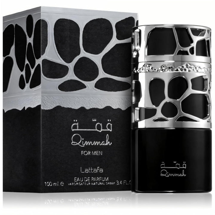 Lattafa Qimmah Eau de Parfum Spray para Hombre, 3.4 onzas