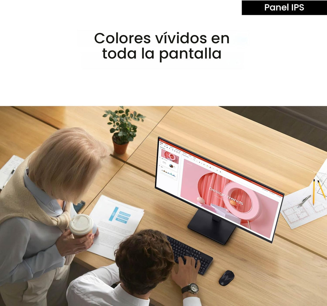 Samsung - Monitor esencial de 24" (S30GD) con panel IPS y sopor...
