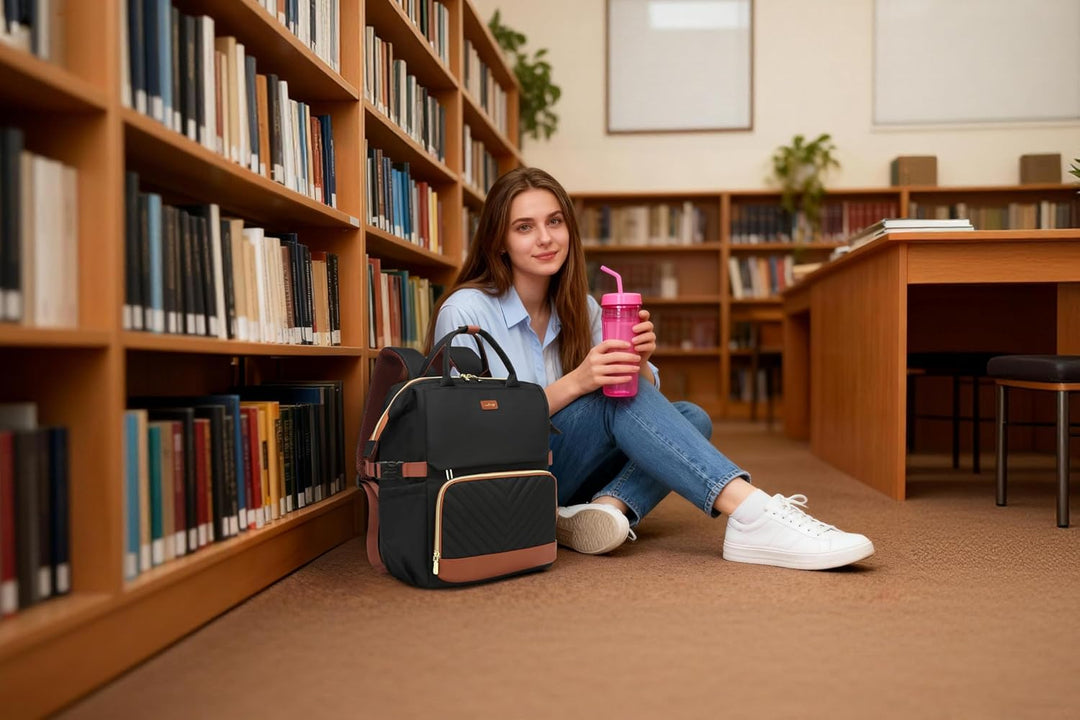 VANKANY Bolsa de libros para mujer, mochila para laptop, bolsas de...