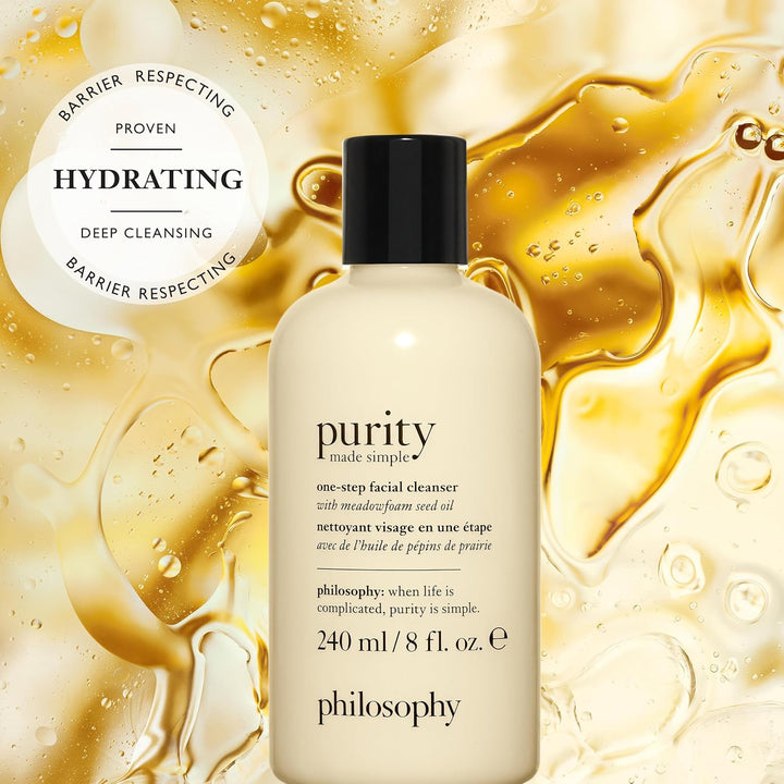 philosophy Limpiador facial simple de un solo paso, con aceite de s...