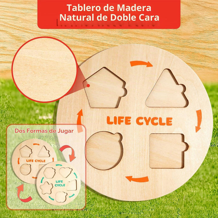 INIFEIDALA Juego de juguetes educativos de madera Montessori para p...