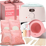 GIRLEARLE Kit de cera digital premium para mujeres con piel sensibl...