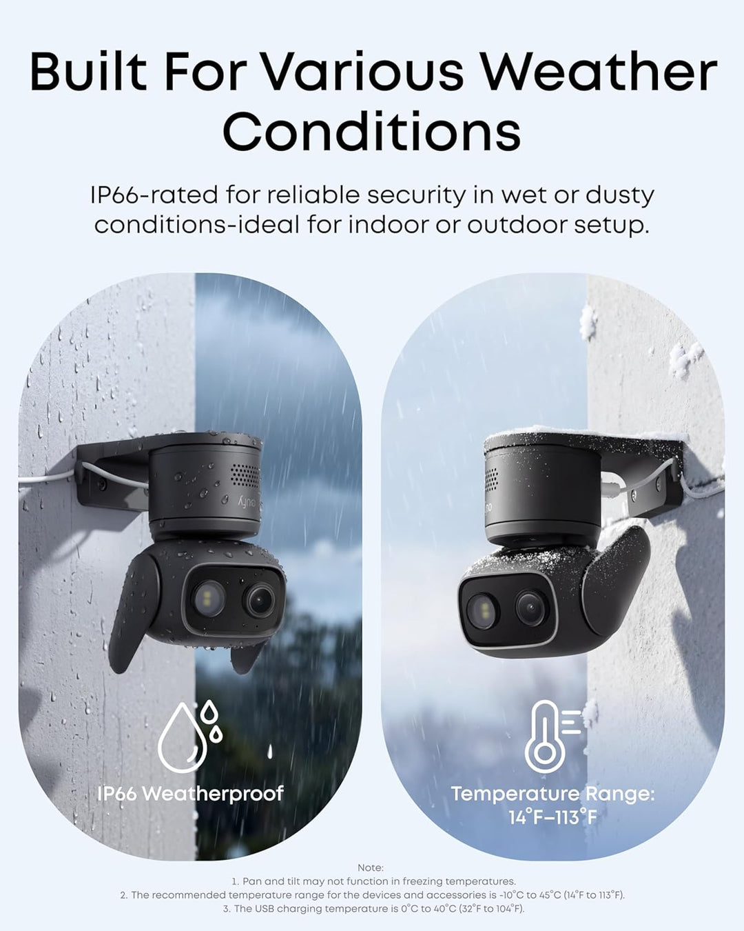 eufy Security Cámara para interiores y exteriores C31, IP66, visión...